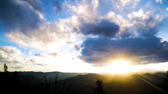 123 Stock Footage, Sky, Atmosphere, Sun, Sunset, Clouds