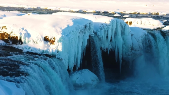 3d Animation Background, Ice, Glacier, Crystal, Solid, Water