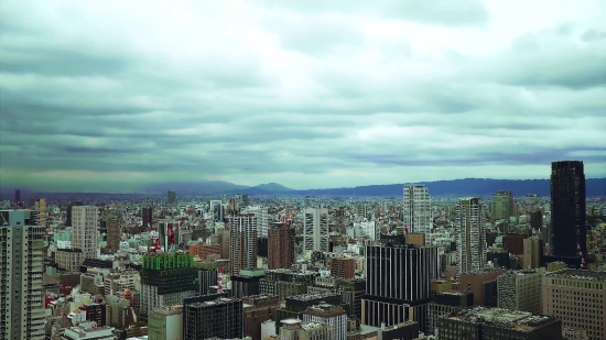 Aerial Stock Shots, Waterfront, Business District, City, Skyscraper, Skyline