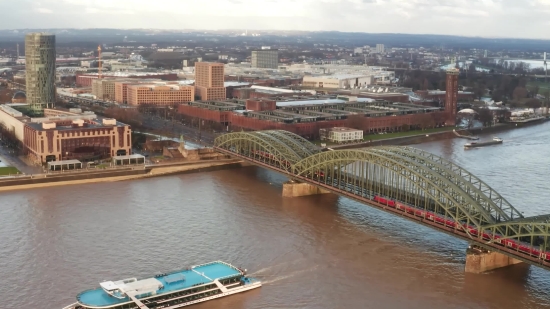 Alight Motion Background Effect Download, Bridge, River, City, Architecture, Water