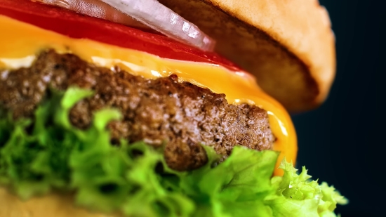 Animal Stock Footage, Cheeseburger, Hamburger, Sandwich, Snack Food, Meal