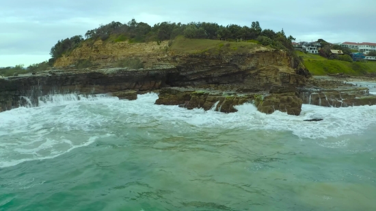 Animated Backs, Geological Formation, Cliff, Promontory, Natural Elevation, Coast