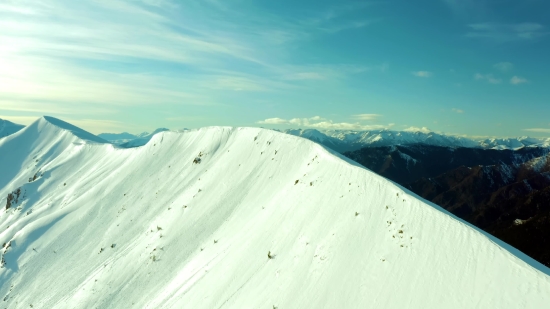 Animation Video, Mountain, Snow, Ice, Peak, Line