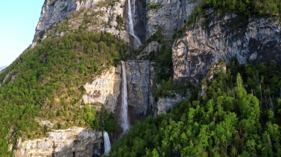 Anime Stock Footage, Cliff, Geological Formation, Rock, Landscape, Mountain