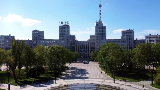 Architecture, City, Skyscraper, Building, University, Skyline