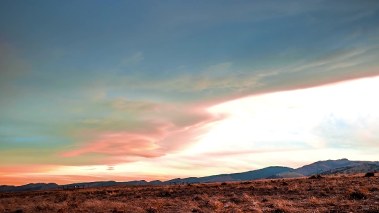 Background Animated, Desert, Sky, Landscape, Highland, Clouds