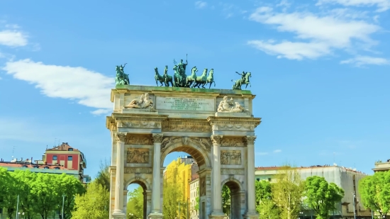 Background Video For Music, Triumphal Arch, Memorial, Arch, Structure, Architecture