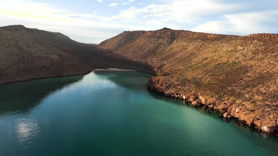 Basin, Geological Formation, Natural Depression, Lake, Landscape, Water