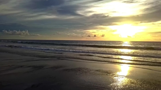 Beach, Ocean, Sunset, Sand, Sea, Sun