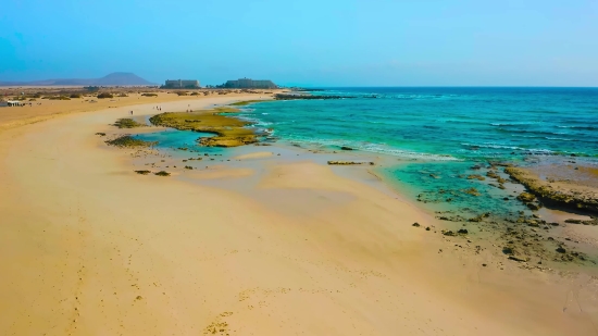 Beach, Sand, Sandbar, Ocean, Sea, Coast