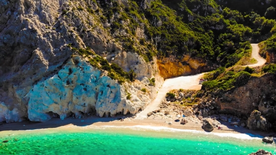 Beach, Water, Landscape, Rock, Mountain, Travel