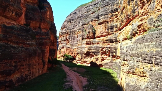 Below Her Mouth Clips, Canyon, Ravine, Valley, Cliff, Rock