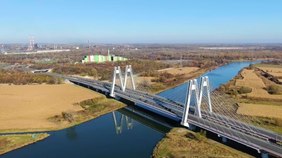 Bridge, Structure, Suspension Bridge, Dam, Barrier, Sky