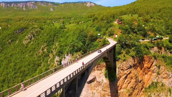 Bridge, Suspension Bridge, Structure, Landscape, Mountain, Travel