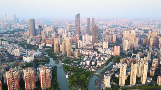 Business District, City, Skyline, Cityscape, Architecture, Skyscraper