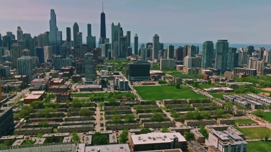 Business District, City, Skyline, Skyscraper, Cityscape, Architecture