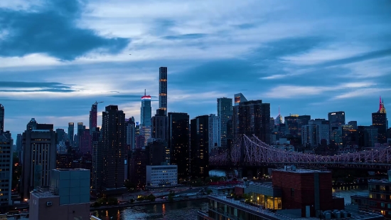 Business District, City, Skyline, Waterfront, Skyscraper, Cityscape