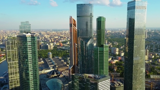 Business District, City, Skyscraper, Skyline, Architecture, Urban