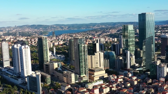 Business District, City, Skyscraper, Skyline, Cityscape, Urban