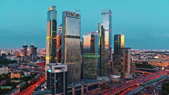 Business District, Skyscraper, City, Skyline, Urban, Architecture