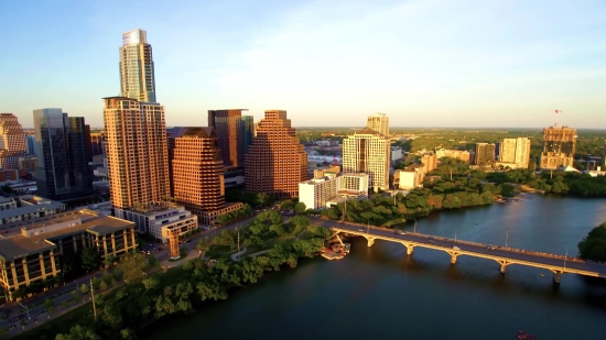 Business District, Waterfront, City, Skyline, Cityscape, Urban