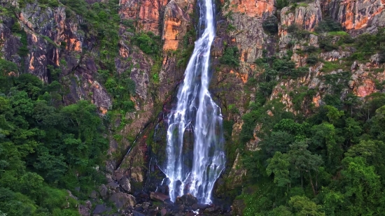 Canyon, Ravine, Valley, Waterfall, River, Natural Depression