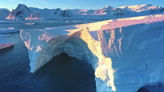 Cc0 Stock Video, Glacier, Mountain, Snow, Landscape, Iceberg