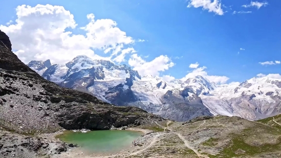 Church Stock Footage, Glacier, Mountain, Range, Snow, Mountains