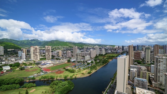 City, Architecture, Waterfront, River, Building, Sky