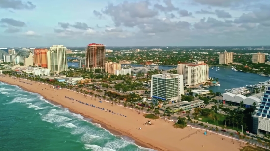 City, Beach, Skyline, Cityscape, Architecture, Resort