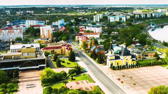 City, Building, Architecture, Town, Supermarket, Cityscape