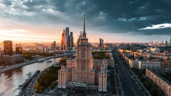 City, Business District, Skyscraper, Skyline, Cityscape, Architecture