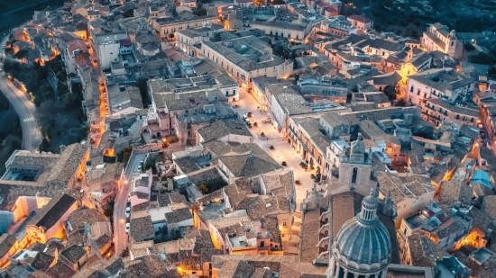 City, Roof, Town, Architecture, Dome, Aerial