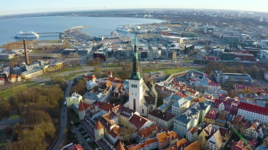 City, Town, Architecture, Cityscape, Aerial, Panorama