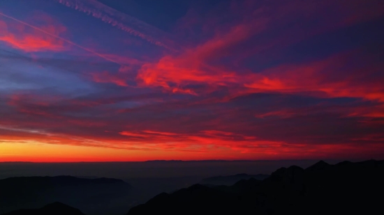 Cityscape Stock Footage, Sun, Sky, Atmosphere, Sunset, Mountain