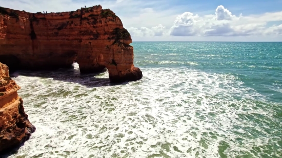 Cliff, Geological Formation, Ocean, Sea, Coast, Beach