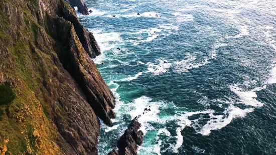 Cliff, Geological Formation, Ocean, Sea, Coast, Beach