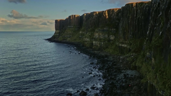 Cliff, Geological Formation, Sea, Coast, Landscape, Ocean