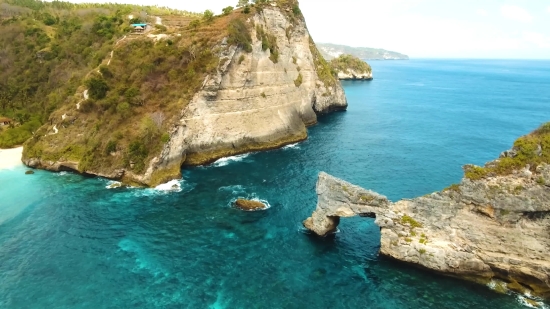 Cliff, Geological Formation, Sea, Coast, Ocean, Beach