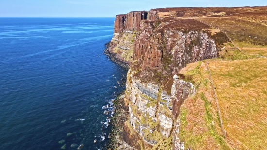 Cliff, Geological Formation, Sea, Coast, Ocean, Landscape