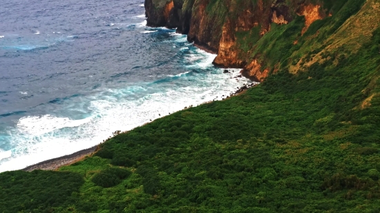 Cliff, Geological Formation, Sea, Coast, Ocean, Landscape