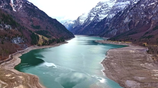 Film Footage, Landscape, Canyon, Water, Mountain, Lake