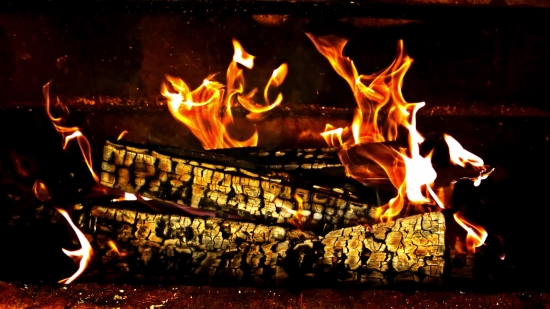 Fireplace, Fire, Flame, Heat, Hot, Burn