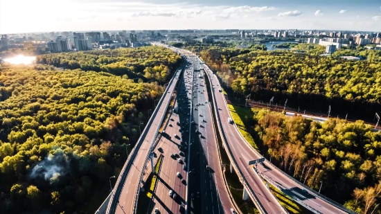 Free Small Videos, Track, Road, Expressway, Landscape, Sky