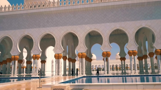 Free Video Clips For Premiere Pro, Mosque, Building, Place Of Worship, Architecture, Structure