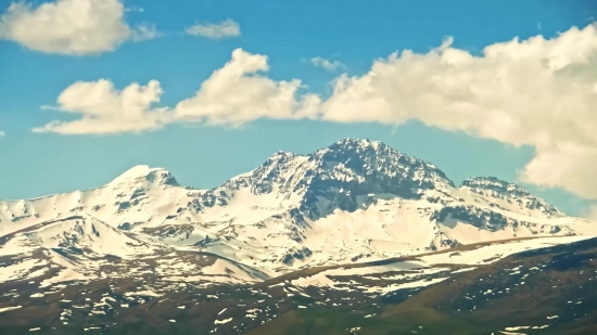 Free Video Without Copyright, Mountain, Glacier, Snow, Range, Landscape