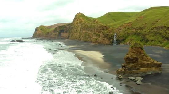 Geological Formation, Beach, Cliff, Ocean, Coast, Sea