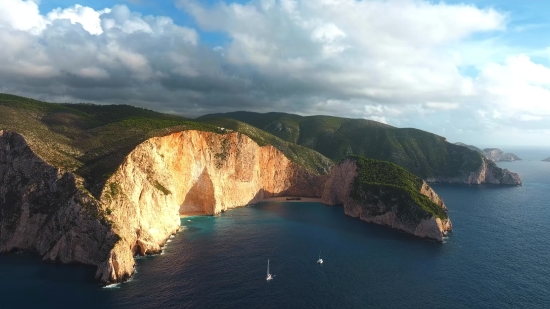 Geological Formation, Cliff, Landscape, Promontory, Water, Sea