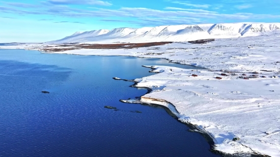 Glacier, Ice, Snow, Landscape, Ocean, Mountain