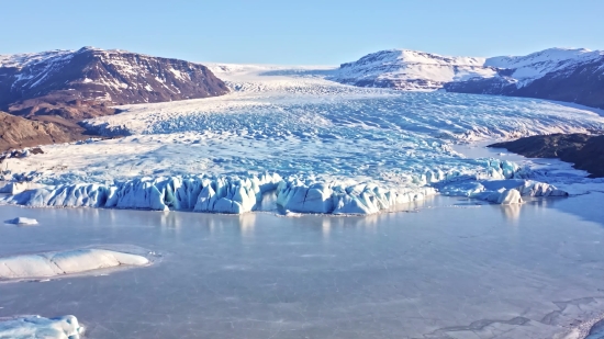 Glacier, Ice, Snow, Mountain, Landscape, Peak